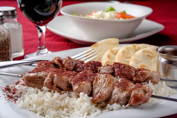 Souvlaki
Tender chunks of lamb marinated in a spiced tangy sauce. Skewered and cooked to perfection.
_